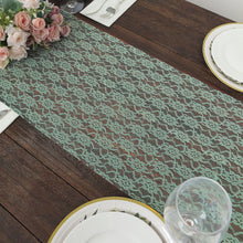 Sage Green Floral Lace Table Runner 12 Inch By 180 Inch
