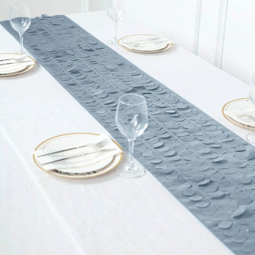 Elegant Dusty Blue Table Runner for Stunning Table Décor