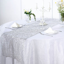 Silver Wire Nest Table Runner 16 Inch x 72 Inch