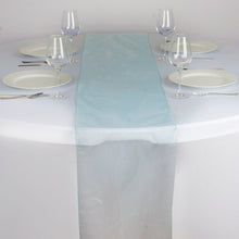 Organza Table Top Runner 14 Inch x 108 Inch Blue