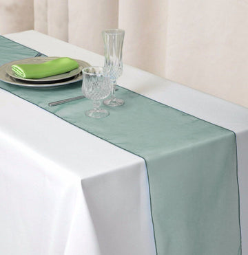 Add a Touch of Elegance with the Hunter Emerald Green Sheer Organza Table Runners