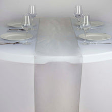 Silver Organza 14 Inch x 108 Inch Table Top Runner