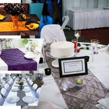 Lavender Taffeta Pintuck Table Runner 12 Inch x 108 Inch