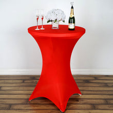 Cocktail Spandex Table Cover In Red