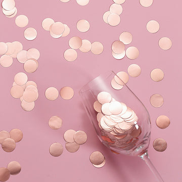 Add a Touch of Elegance with Rose Gold Metallic Table Confetti