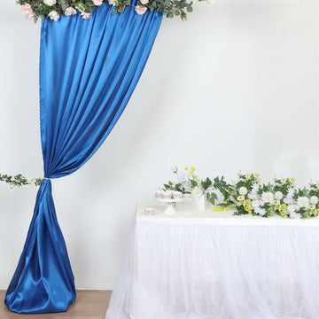 Add Elegance to Your Event with a Royal Blue Satin Backdrop