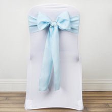 5 PCS | 6" x 108" Light Blue Polyester Chair Sash