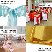 Nude Colored Satin Chair Sashes 5 Pack