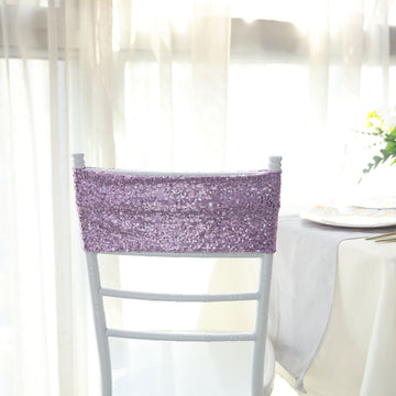 Create a Magical Atmosphere with Lavender Lilac Chair Sashes