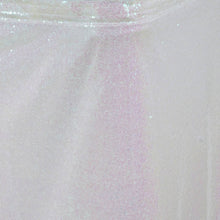 Wholesale Wedding Party Glitzy Sequin Table Skirt - White - 17FT#whtbkgd