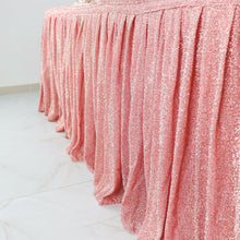 17 Ft Rose Gold Spandex Pleated Table Skirt With Velcro