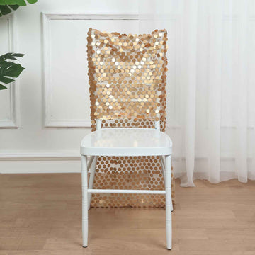 Enhance Your Event Decor with the Matte Champagne Chiavari Chair Slipcover