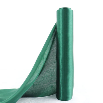 Elevate Your Event with Hunter Emerald Green Satin Fabric Bolt