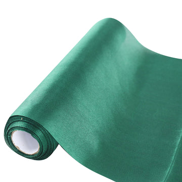 The Perfect Fabric for Events: Hunter Emerald Green Satin Fabric Bolt