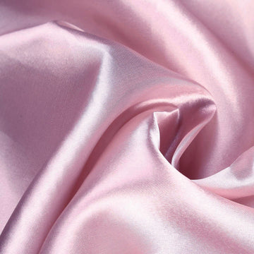 Create a Glamorous Tablescape with the Pink Seamless Satin Tablecloth