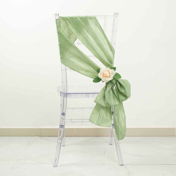 Elevate Your Event Decor with Sage Green Chair Sashes