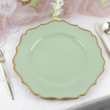 Add Elegance to Your Table with Sage Green Acrylic Charger Plates