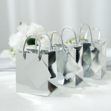 Eye-Catching Metallic Silver Gift Bags for Special Occasions
