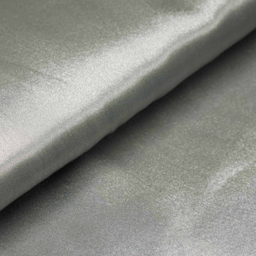 Elegant Silver Satin Fabric for Stunning Event Decor