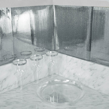 Add a Touch of Elegance with Silver Peel and Stick Backsplash Tiles