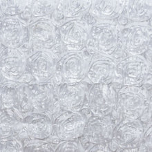 Wonderland Rosette 90x156" - White Tablecloth#whtbkgd