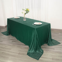 Seamless Hunter Emerald Green Sequin 90 Inch By 132 Inch Rectangle Tablecloth