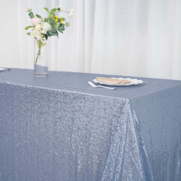 Elevate Your Table Decor with Dusty Blue Elegance
