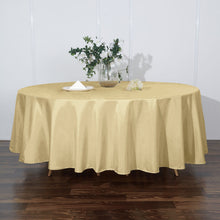 Round Tablecloth 108 Inch Champagne Polyester