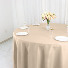 Nude Round Tablecloth 120 Inches Polyester Material