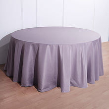 132 Inch Violet Amethyst Seamless Polyester Round Tablecloth