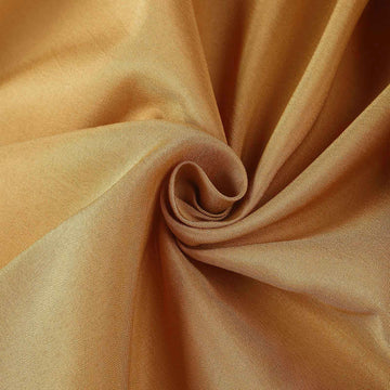 Create Memorable Events with the Gold Seamless Polyester Round Tablecloth 132
