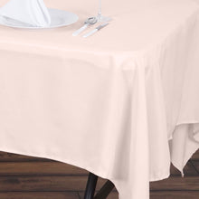 Blush Rose Gold Polyester 60 Inch x 102 Inch Rectangular Tablecloth