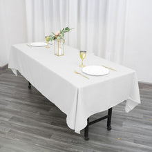 60 Inch x 102 Inch Rectangular Tablecloth In White Polyester