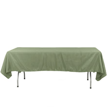 Seamless Eucalyptus Sage Green Polyester Tablecloth 60x126 Inch Rectangular