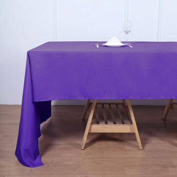 Unleash the Beauty of Your Tables with a Purple Seamless Polyester Rectangular Tablecloth