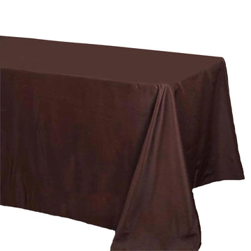 Versatile and Durable Chocolate Seamless Tablecloth