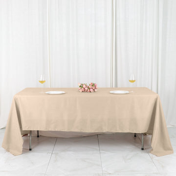 Elevate Your Event with the Nude Seamless Polyester Tablecloth
