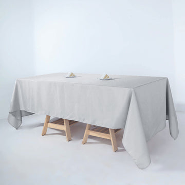 Create Memorable and Stylish Events with a Silver Reusable Linen Tablecloth