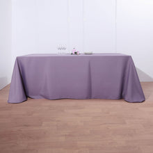 Violet Amethyst Rectangular Polyester Tablecloth 90 Inch x 132 Inch