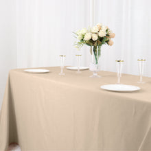 Nude Polyester Tablecloth 90x132 Inch Rectangular