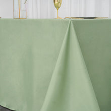 Sage Green Polyester Rectangular 90 Inch x 132 Inch Tablecloth