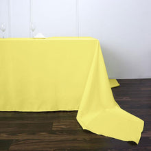 Rectangular Tablecloth in Yellow Polyester 90 Inch x 156 Inch