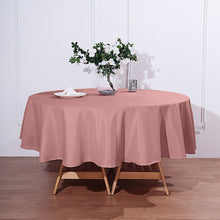 Polyester Round Tablecloth Dusty Rose 90 Inch