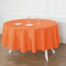 Round Tablecloth 90 Inch In Orange Polyester