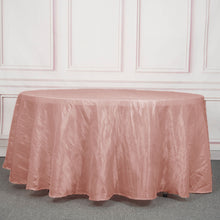 Dusty Rose Accordion Taffeta Round Tablecloth 120 Inch