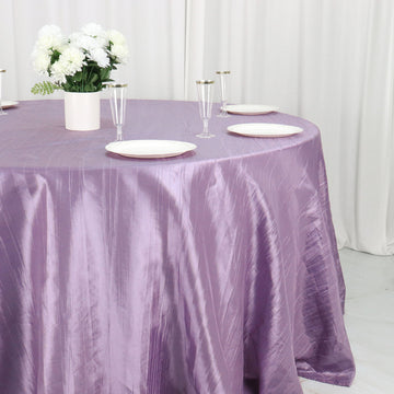 Unleash Your Creativity with the Violet Amethyst Accordion Crinkle Taffeta Tablecloth