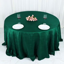 132 Inch Round Tablecloth In Crinkle Taffeta