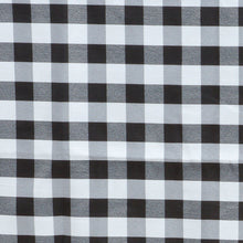 Buffalo Plaid 54 Inch x 54 Inch Square Tablecloth In White & Black Checkered Gingham Polyester#whtbkgd
