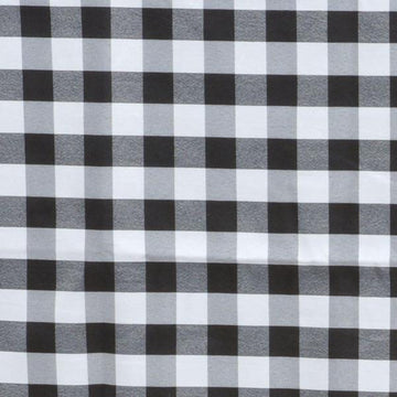 Versatile and Durable Gingham Polyester Checkered Tablecloth