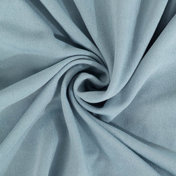 Dusty Blue Cocktail Spandex Table Cover - The Perfect Addition to Your Event Decor